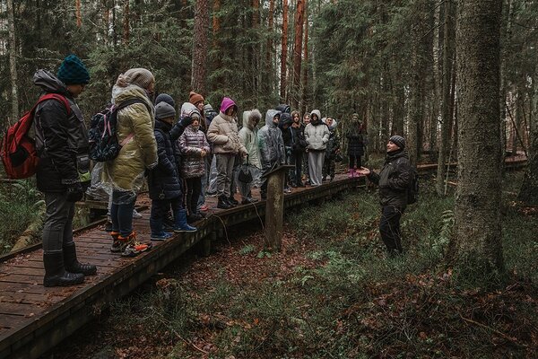 Loodusõppeprogramm Aegviidus Sõõriksoo rajal. Foto: Igor Tee