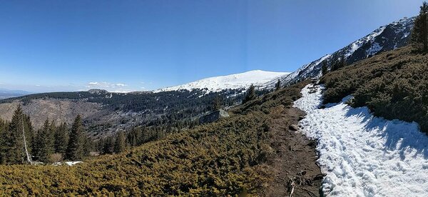 Vitosha mägi on populaarne ja lihtsasti ligipääsetav loodusturismi sihtkoht. Külastuskoormus on aga juba nii suur, et peamine mäkke viiv autotee suletakse nädalavahetuseti ja riigipühadel tavaliiklusele. Ühistransport liigub! Foto: Mihkel Järveoja.