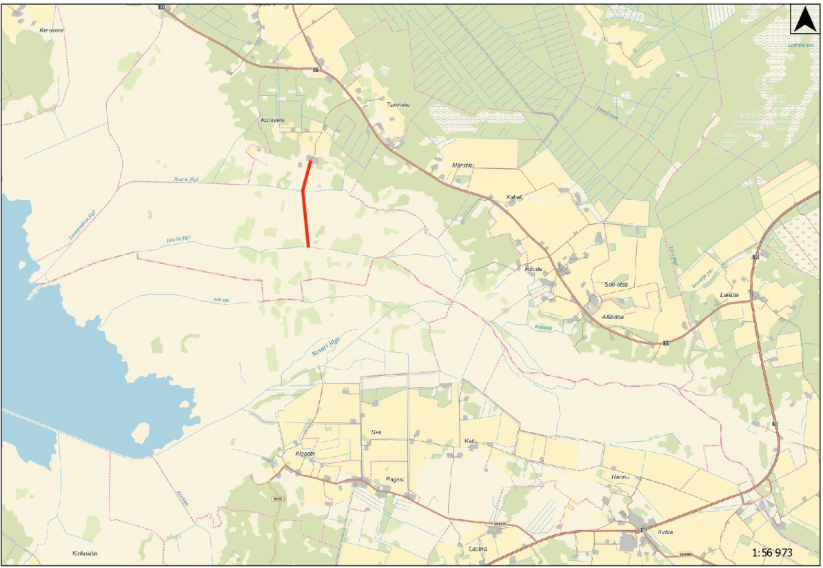 Ranna tee 1,6km pikkune teelõik