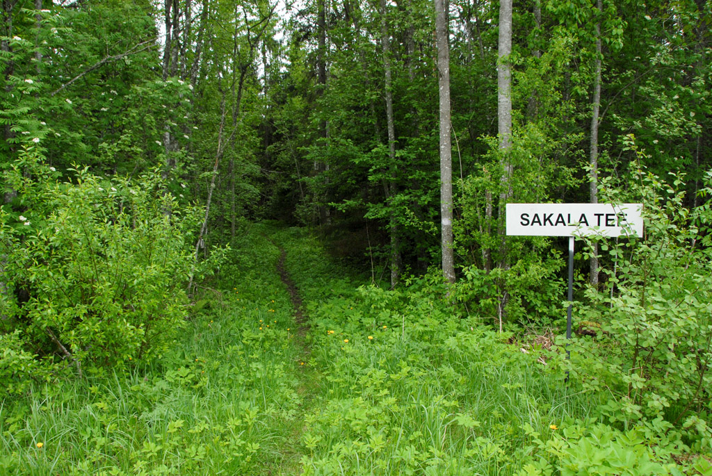 Sakala road hiking trail