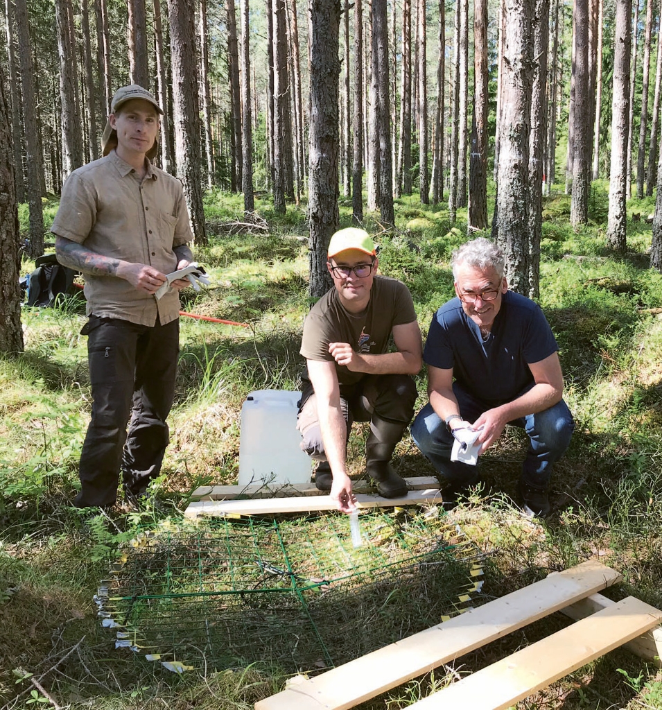 Reimo Lutter järeldoktorandina Rootsis välitöödel.