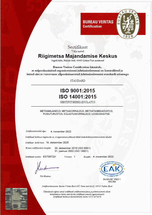 ISO 14001 sertifikaat