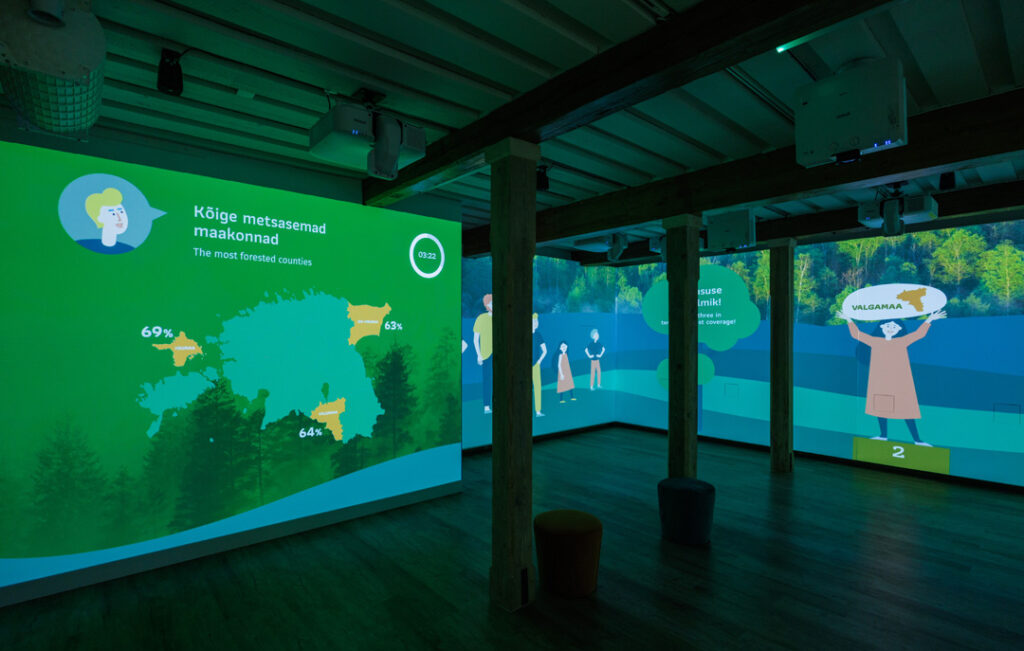 Information displayed on the walls of the Forest Museum