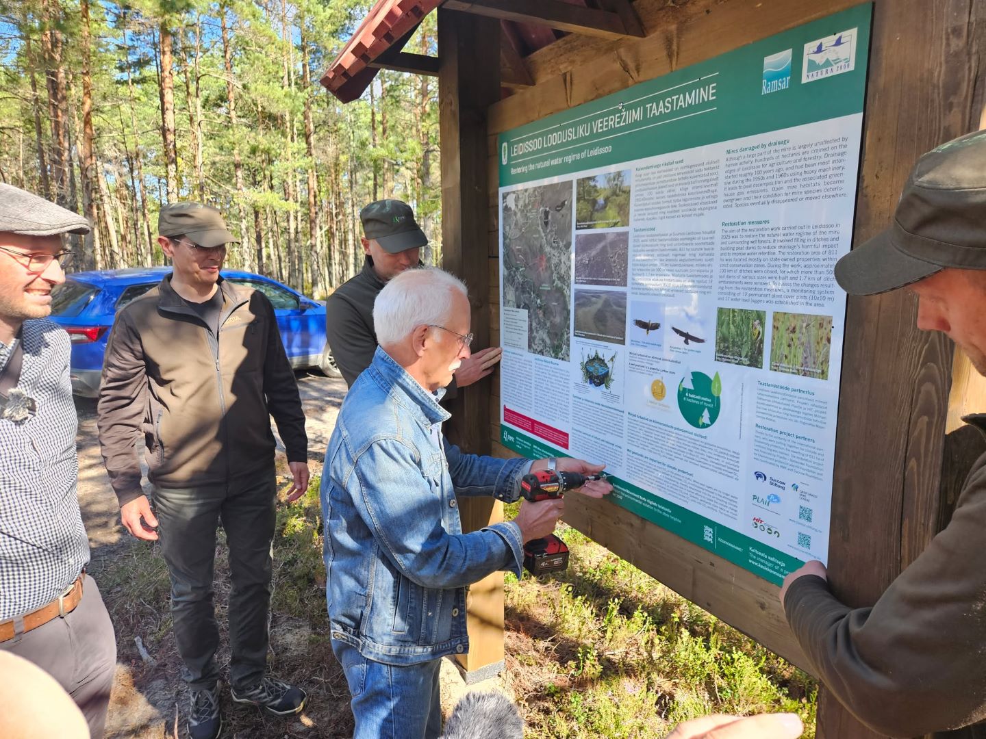 Leidissoo infotahvli paigaldamine