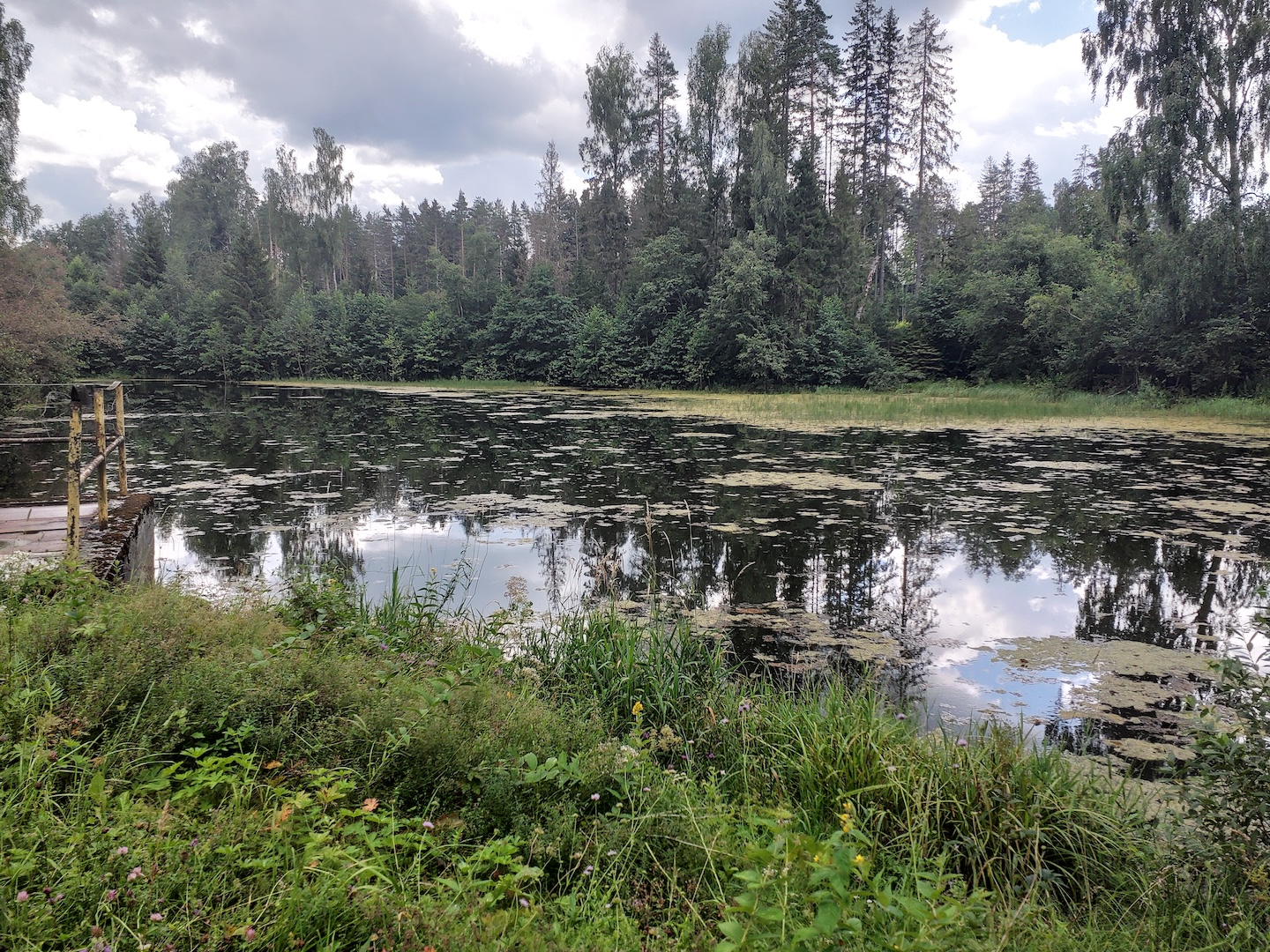 Ojaäärse I pais ja paisjärv.