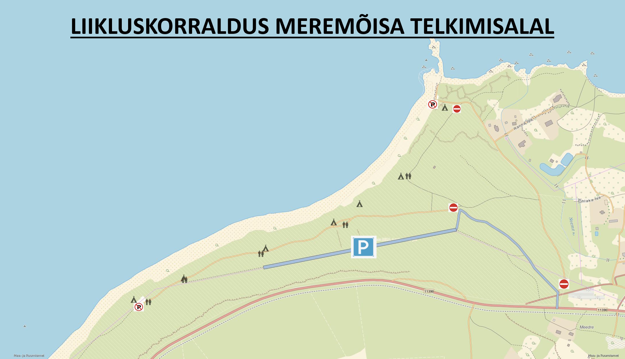 Meremõisa telkimisala liikluskorraldus